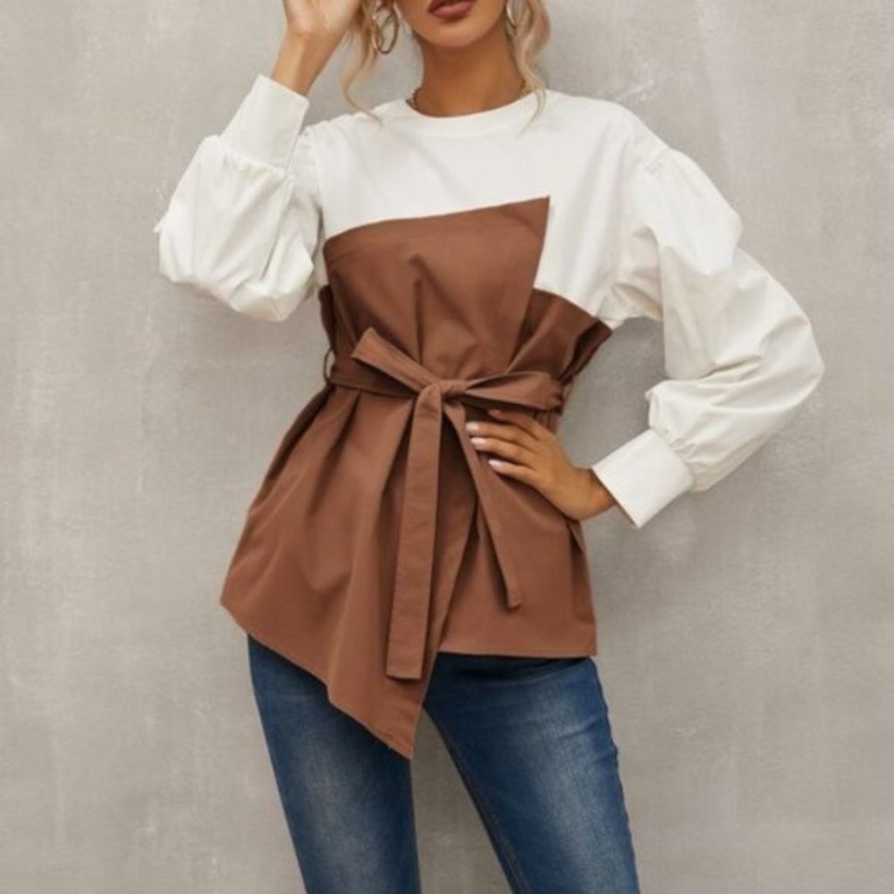 MODERN EDGE Blouse - Brown - Picture 4 of 6